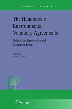Couverture de l’ouvrage The Handbook of Environmental Voluntary Agreements