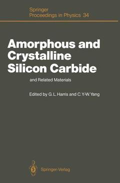 Couverture de l’ouvrage Amorphous and Crystalline Silicon Carbide and Related Materials
