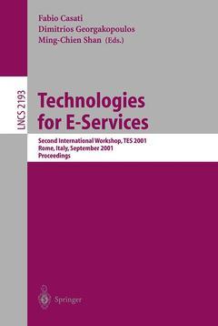 Couverture de l’ouvrage Technologies for E-Services