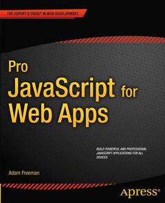 Couverture de l’ouvrage Pro JavaScript for Web Apps