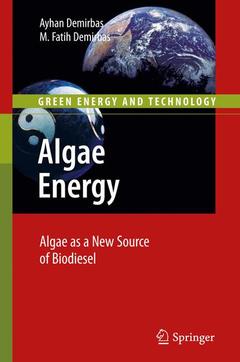 Couverture de l’ouvrage Algae Energy