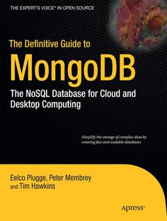 Cover of the book The Definitive Guide to MongoDB