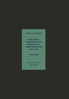 Cover of the book The Early Reception of Berkeley's Immaterialism 1710-1733