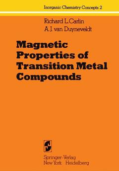 Couverture de l’ouvrage Magnetic Properties of Transition Metal Compounds
