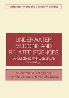 Cover of the book Underwater Medicine and Related Sciences