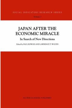 Couverture de l’ouvrage Japan after the Economic Miracle