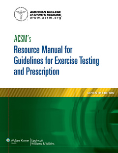 Couverture de l’ouvrage ACSM's Resource Manual for Guidelines for Exercise Testing and Prescription