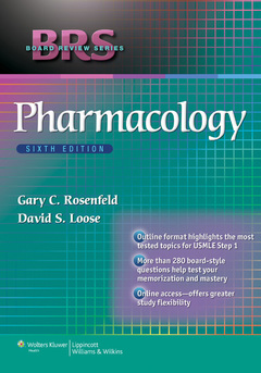 Couverture de l’ouvrage BRS Pharmacology 
