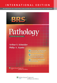Couverture de l’ouvrage BRS Pathology, 5/e International Edition 