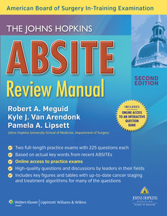 Couverture de l’ouvrage The Johns Hopkins ABSITE Review Manual