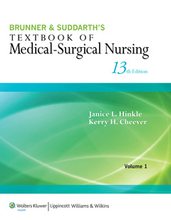 Couverture de l’ouvrage Brunner & Suddarth's Textbook of Medical-Surgical Nursing
