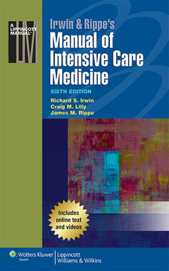 Couverture de l’ouvrage Irwin & Rippe's Manual of Intensive Care Medicine