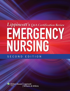 Couverture de l’ouvrage Lippincott's Q&A Certification Review: Emergency Nursing