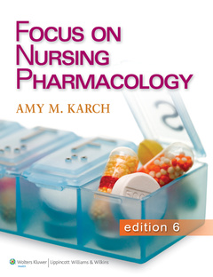 Couverture de l’ouvrage Focus on Nursing Pharmacology 