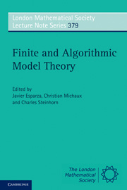Couverture de l’ouvrage Finite and Algorithmic Model Theory