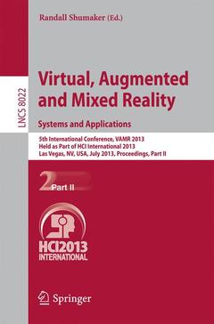 Couverture de l’ouvrage Virtual, Augmented and Mixed Reality: Systems and Applications