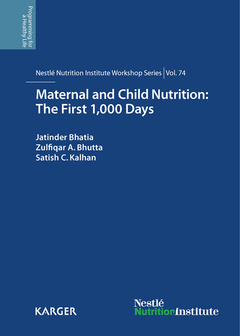 Couverture de l’ouvrage Maternal and child nutrition: The first 1,000 Days