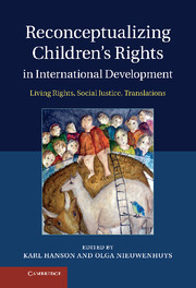 Couverture de l’ouvrage Reconceptualizing Children's Rights in International Development
