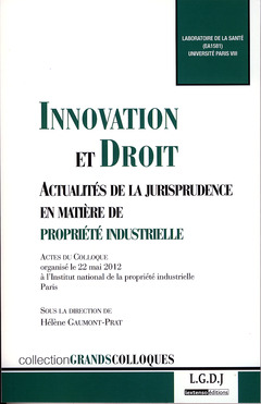 Cover of the book Innovation et droit