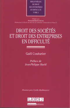 Cover of the book Droits des sociétés et droit des entreprises en difficulté