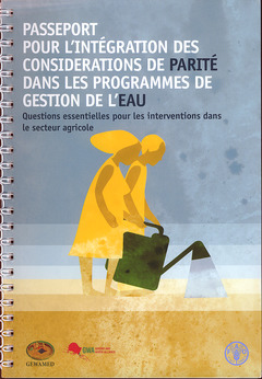 Couverture de l’ouvrage Passeport pour l'intégration des considérations de parité dans les programmes de gestion de l'eau 