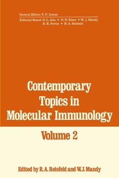 Couverture de l’ouvrage Contemporary Topics in Molecular Immunology