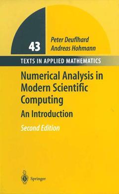 Couverture de l’ouvrage Numerical Analysis in Modern Scientific Computing