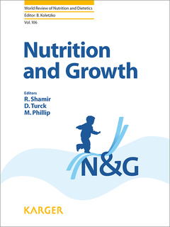 Couverture de l’ouvrage Nutrition and growth (World review of nutrition and dietetics Volume 106)