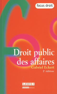 Couverture de l’ouvrage droit public des affaires - 2ème édition