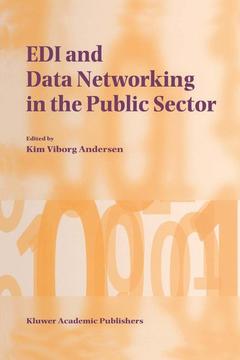 Couverture de l’ouvrage EDI and Data Networking in the Public Sector