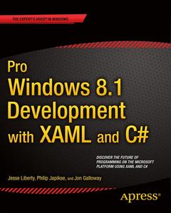 Couverture de l’ouvrage Pro Windows 8.1 Development with XAML and C#