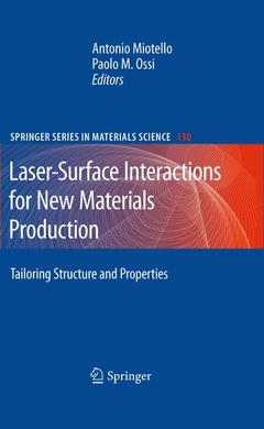 Couverture de l’ouvrage Laser-Surface Interactions for New Materials Production
