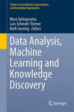 Couverture de l’ouvrage Data Analysis, Machine Learning and Knowledge Discovery