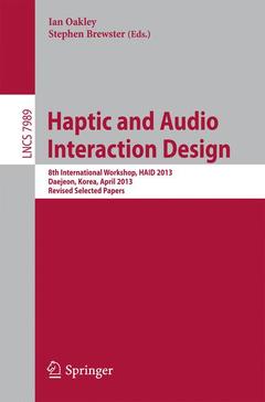 Couverture de l’ouvrage Haptic and Audio Interaction Design