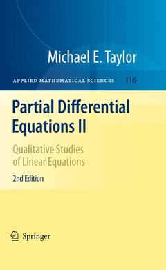 Couverture de l’ouvrage Partial Differential Equations II
