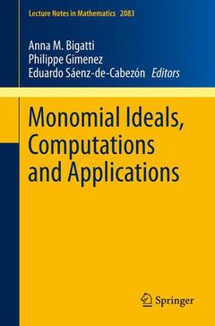 Couverture de l’ouvrage Monomial Ideals, Computations and Applications