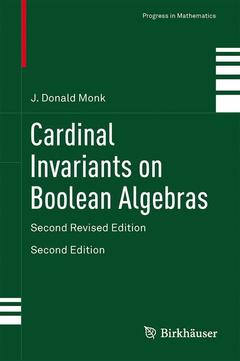 Couverture de l’ouvrage Cardinal Invariants on Boolean Algebras