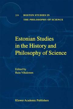 Couverture de l’ouvrage Estonian Studies in the History and Philosophy of Science