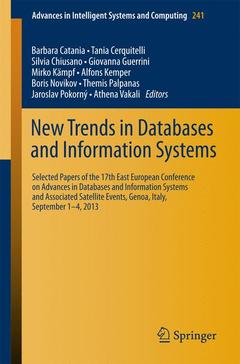 Cover of the book New Trends in Databases and Information Systems