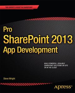 Couverture de l’ouvrage Pro SharePoint 2013 App Development