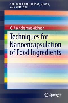 Couverture de l’ouvrage Techniques for Nanoencapsulation of Food Ingredients