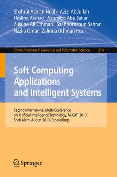Couverture de l’ouvrage Soft Computing Applications and Intelligent Systems