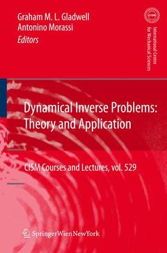 Couverture de l’ouvrage Dynamical Inverse Problems: Theory and Application