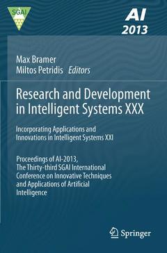 Couverture de l’ouvrage Research and Development in Intelligent Systems XXX
