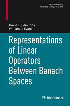 Cover of the book Representations of Linear Operators Between Banach Spaces