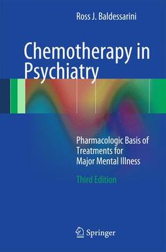 Couverture de l’ouvrage Chemotherapy in Psychiatry
