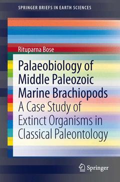 Couverture de l’ouvrage Palaeobiology of Middle Paleozoic Marine Brachiopods