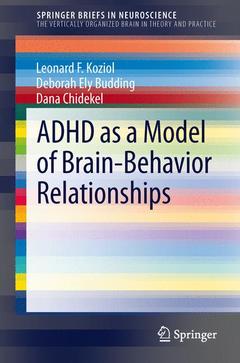 Couverture de l’ouvrage ADHD as a Model of Brain-Behavior Relationships