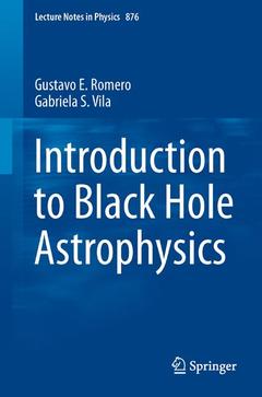 Couverture de l’ouvrage Introduction to Black Hole Astrophysics