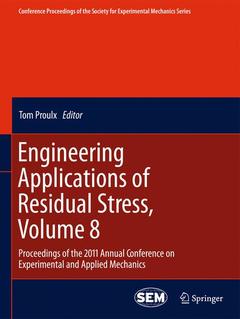 Couverture de l’ouvrage Engineering Applications of Residual Stress, Volume 8